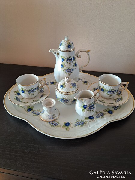 Hollóházi 2személyes kávéskészlet hibátlan állapotban