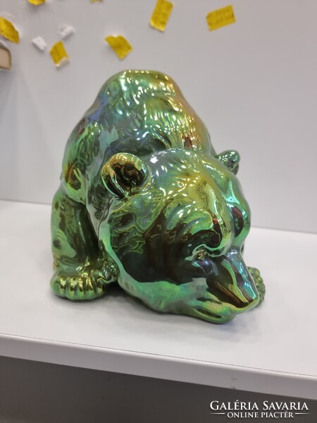 Zsolnay eosin Szolos Medve