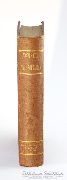 1881 - Topinard Az anthropológia kézi könyve Számos illusztrációval kiadói kötésben !!