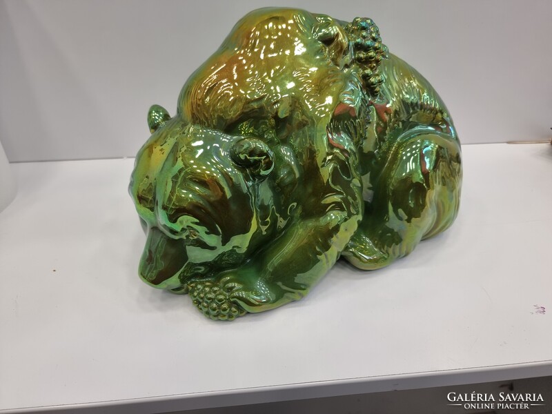 Zsolnay eosin Szolos Medve