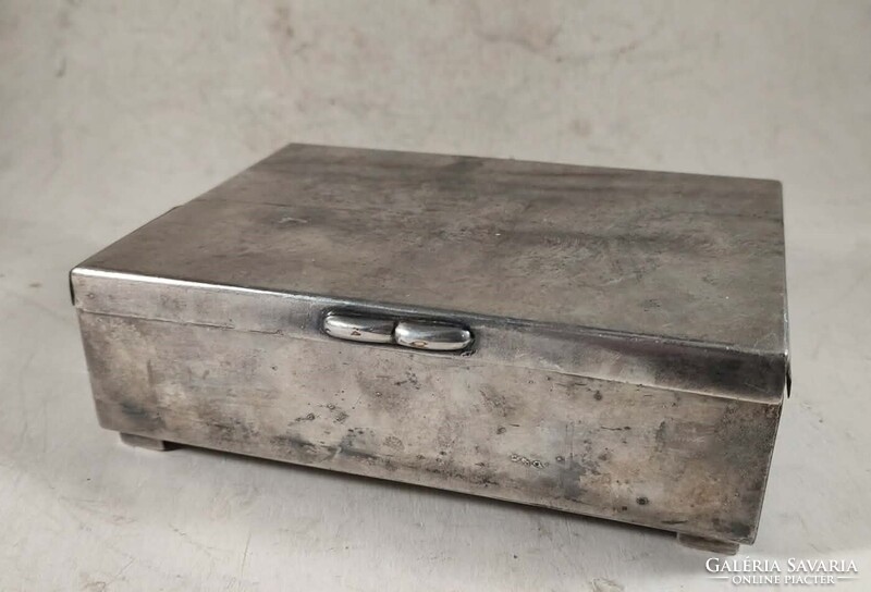 Ezüstözött art deco doboz 892