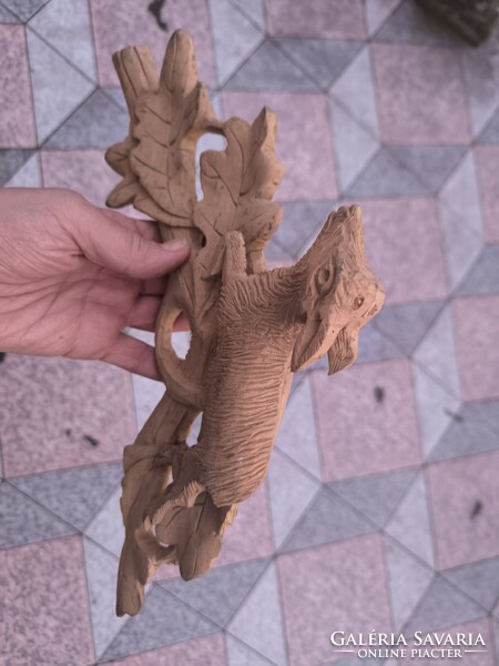 Gyönyörű faragott torony dísz bútor  vadàsz szarvas téna. Fekete Erdei Schwarzwaldi kakukk fali óra