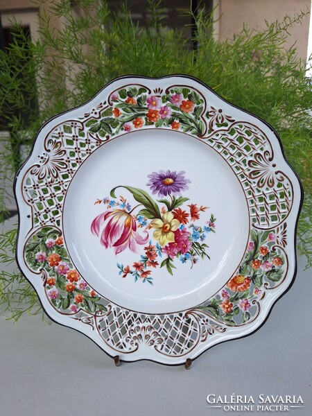 Herendi ritka mintás áttört tál