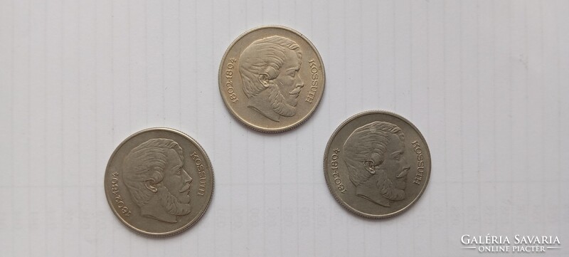 3 db 1967-es Kossuth 5 Forint, (2.)