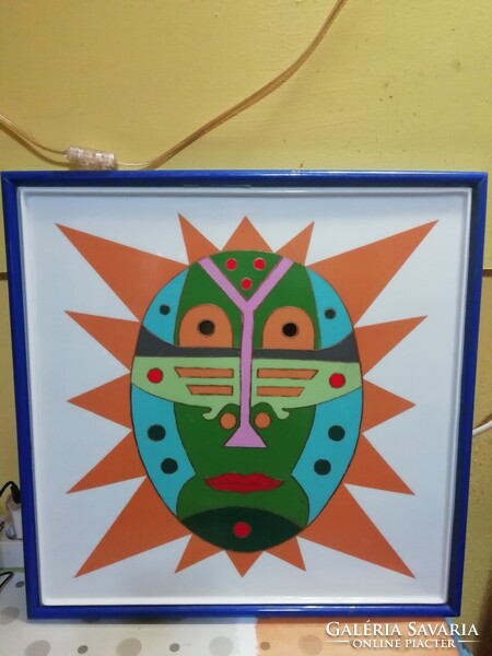 Szász Endre gyűjteményből 1979 es 46 cm x 46 cm egyedi darab Profil váltás miatt nagyon sok akció