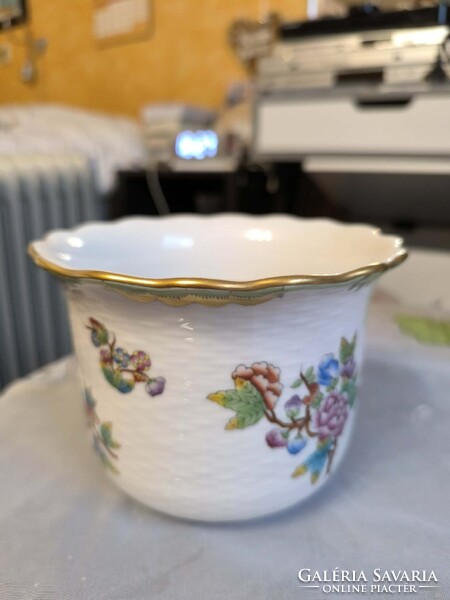 Herendi Viktória mintás kaspó, hibátlan