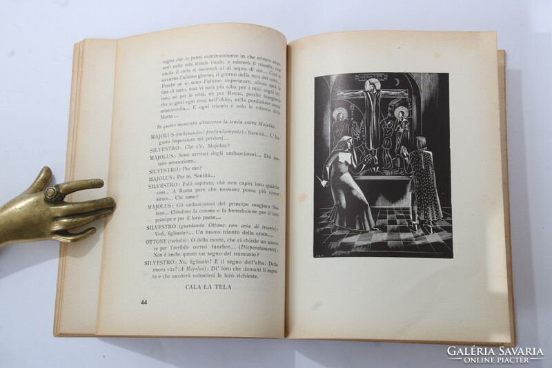 1939 Dedikált Berczeli Anzelm Károly Pietá, Signore! Gáborjáni Szabó Kálmán femetszetekkel !!