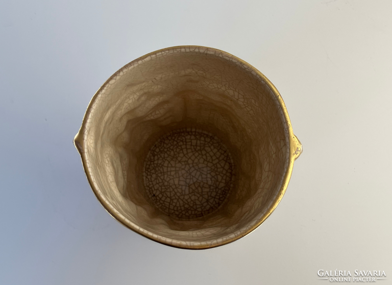 Zsolnay "Old Ivory" Irizáló dísztárgy – 1880-as évek