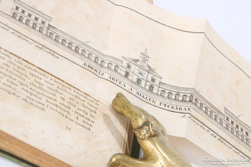1841 Orvosi tár  - Pálinkaiszákosság, Az Aradi kórház kihajtható metszetével Érdekes orvosi cikkek !