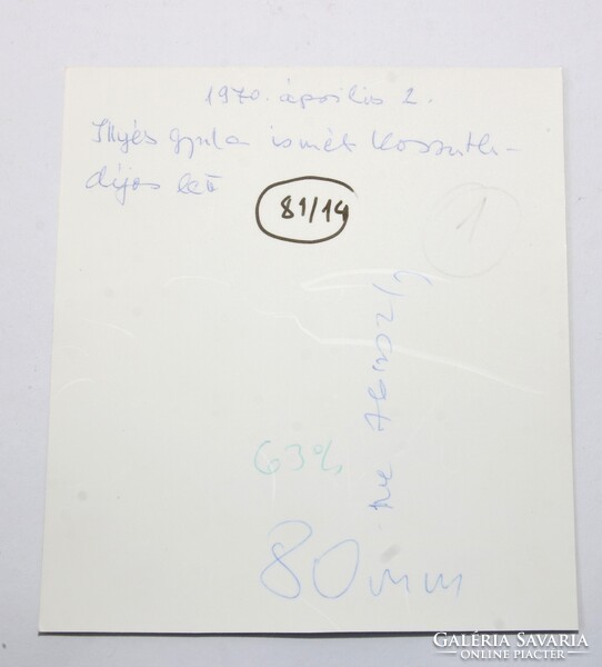 1970 Illyés Gyula író eredeti fényképe sajtófotó Hibátlan példány !!