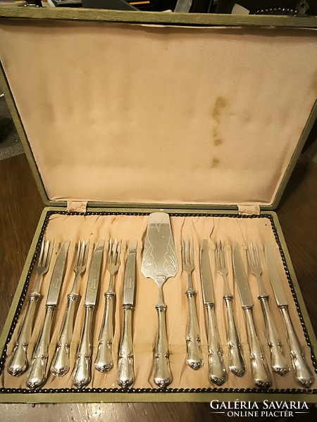 Ezüst desszertes eredeti dobozàban