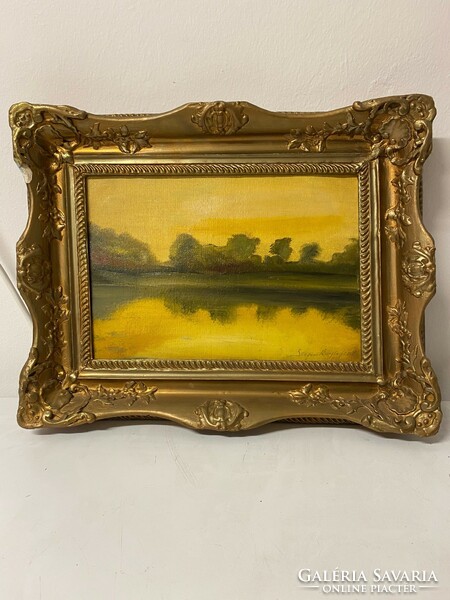 Vízparton, Szepesi Kuszka Jenő aláírással