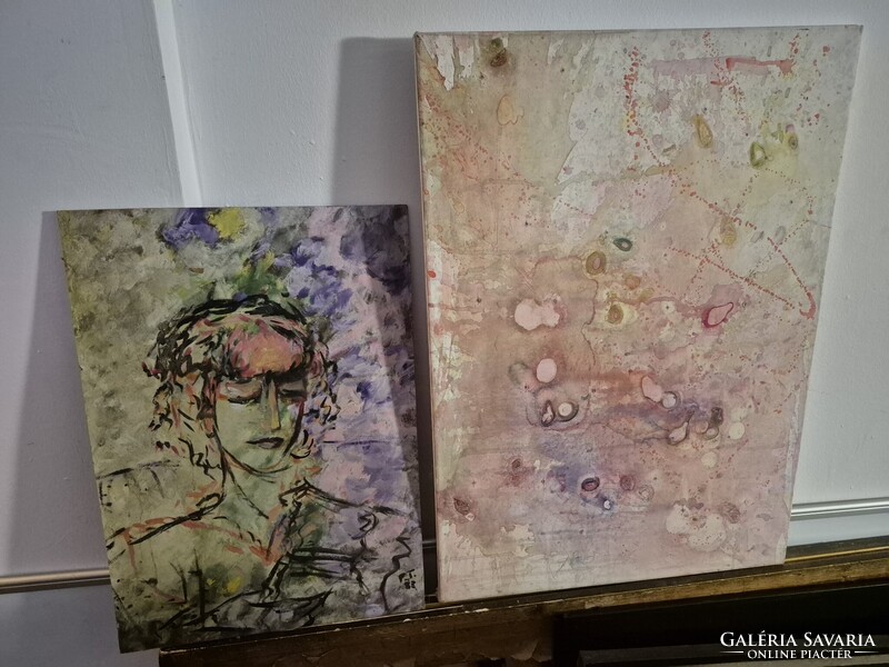 Kettő darab festmény egyben