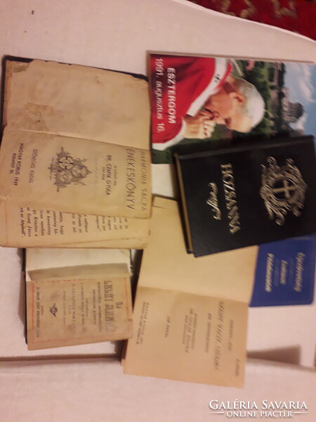 Vallás: Régi imakönyvek 5 darab több féle. egyben