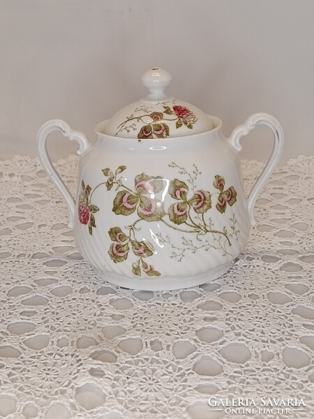 Különleges mintájú vintage porcelán BONBONIER / cukortartó