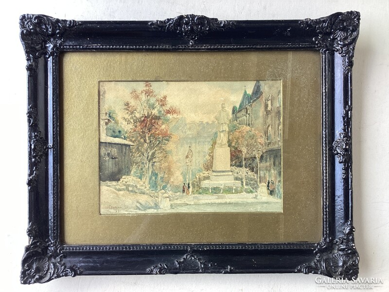 Csorna D. - Városi utcakép