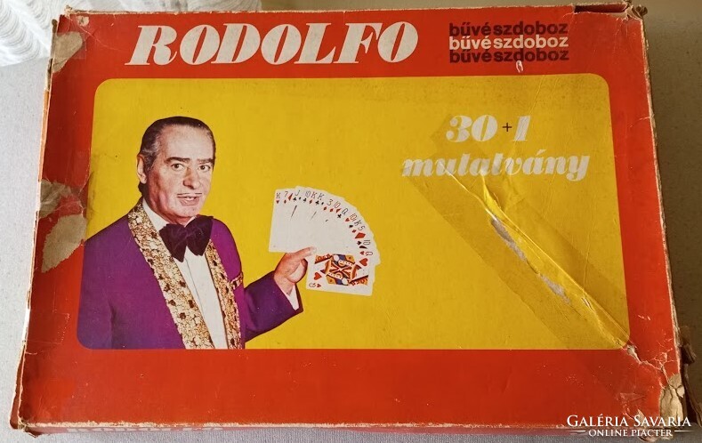 Retro Rodolfo Bűvészdoboz (30+1 mutatvány) – Gyűjtői darab a 80-as évekből eladó!