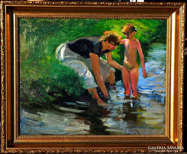 Fáy Győző 1918-2005 : "Gyüjtői darab " Eredetiség igazolással SZÁMLÁVAL