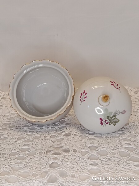 Hollóházi nagy méretű porcelán BONBONIER / cukortartó