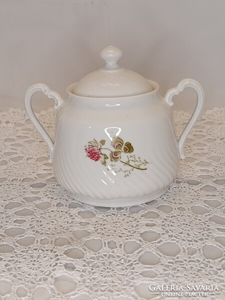 Különleges mintájú vintage porcelán BONBONIER / cukortartó