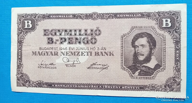 Egymillió  Bilpengő 1946 ,  szép állapotban
