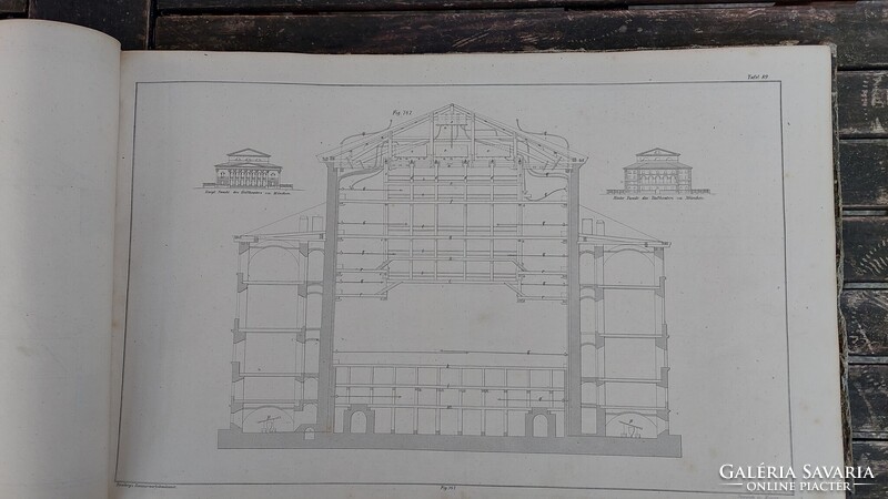 Ácsmunkák "Romberg's Zimmerwerkbaukunst" 1850 körül