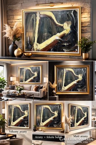 Sztankó Judit ( 1921- ? )  Női hárfás olaj