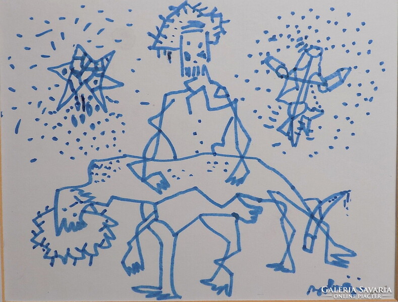 Bolmányi Ferenc 1904-1990 Eredetiség igazolással SZÁMLÁVAL