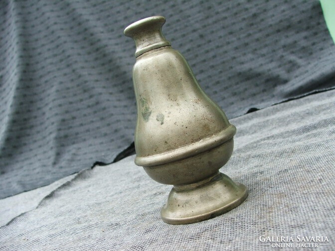 Antik alpaka eszköz  sótartó