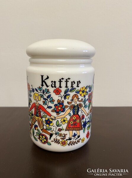 Ritka vintage CERVE Olaszország opálüveg kávétartó