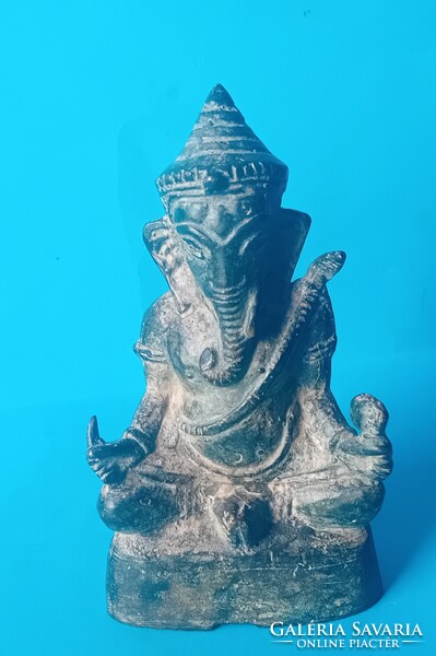 Genesha bronz  szobor , hindu szimbólum isten