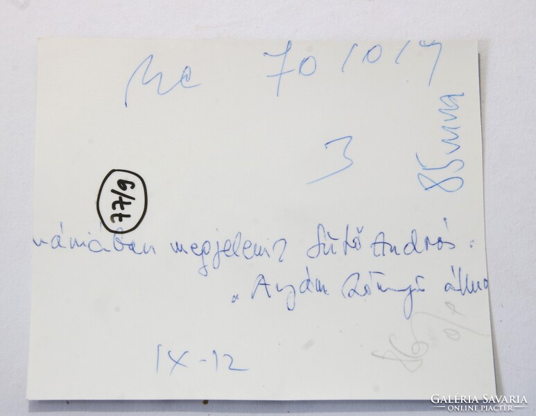 1970  - Sütő András író eredeti fényképe sajtófotó Hibátlan példány !!