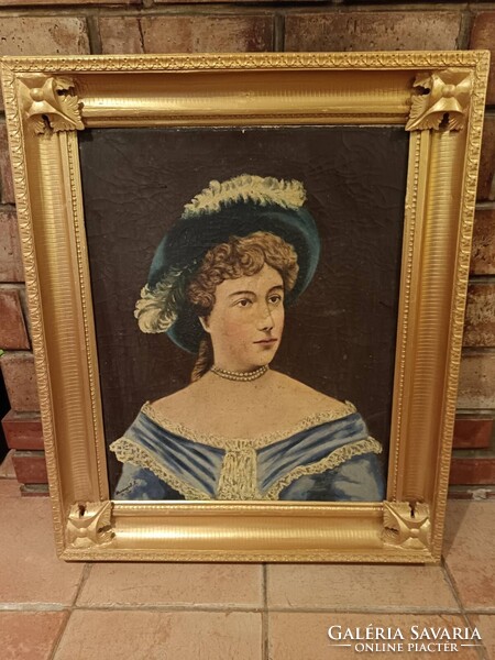 1885-ben készült festmény gyönyörű kerettel