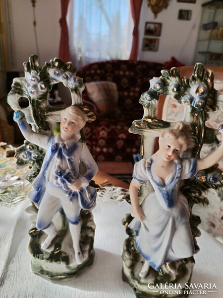 Porcelán táncos és párja külön szobrok