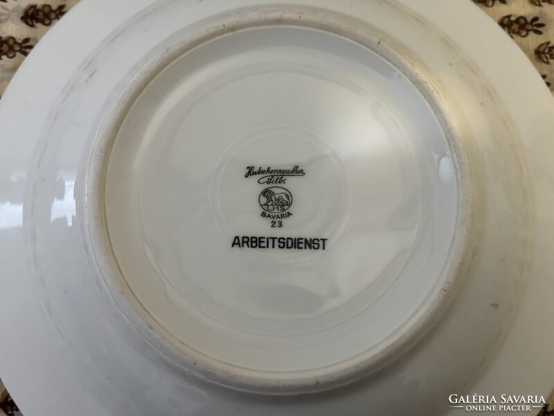 Munkaszolgálatos porcelán mélytányér
