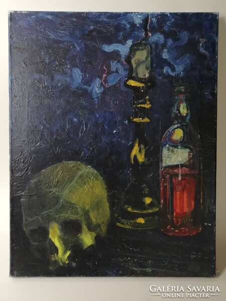 MARKOVICS ÁRPÁD - KOPONYÁS CSENDÉLET 1969