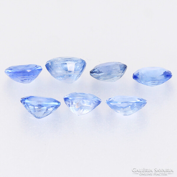 (6) 0.24ct VS 4x3mm Természetes Kék Ceylon Zafír, Elképesztően Ragyogó Drágakő