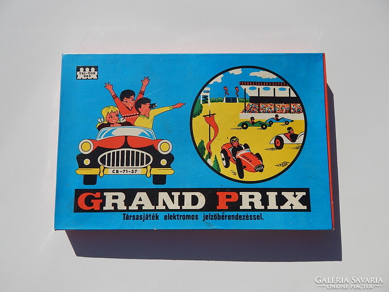 Retro,autós társasjáték.Gran Prix elektromos jelzőberendezéssel.