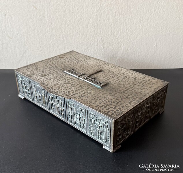 Ritka Monumentális Protokoll Díszdoboz – Papp Zoltán (1960-70-es évek)