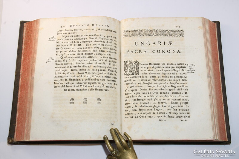 1768 - Túróczi László - Ungaria - Magyarország ismertetése Gyönyörű bőrkötésben !!