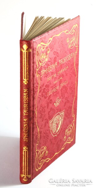 1904 Szecessziós különleges Gottermayer kötés Goethe Iphigenia Taurisban Gyönyörű könyv !!