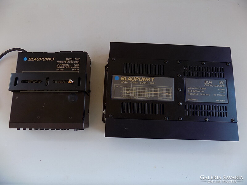 Blaupunkt BQA 160 - BEQ F/R autó erősítő és equalizer. Jó állapotú, működik.