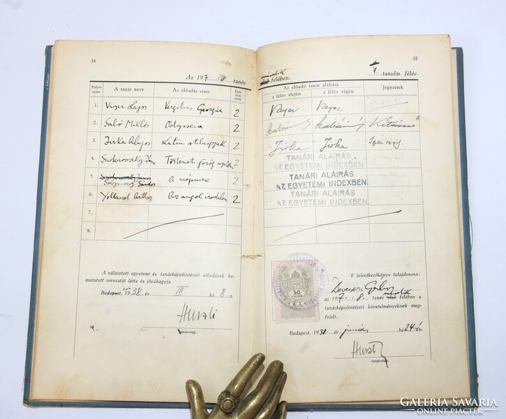 1936 - Devecseri Gábor író tanárképző leckekönyve irodalomtörténeti kuriózum !!