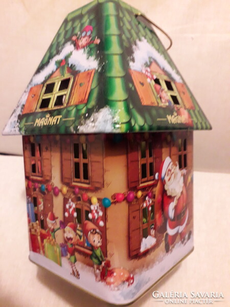 Magnat latern színes zöld fém lámpás gyertyatartó 18x10x10cm.Új