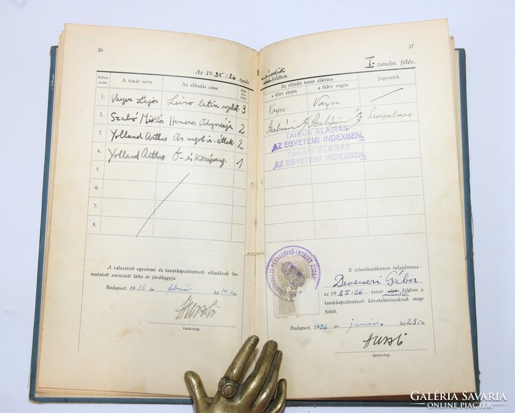 1936 - Devecseri Gábor író tanárképző leckekönyve irodalomtörténeti kuriózum !!