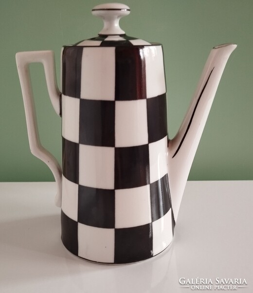 Art deco Victoria kávés kanna, kiöntő 18 cm + ajándék csészealj