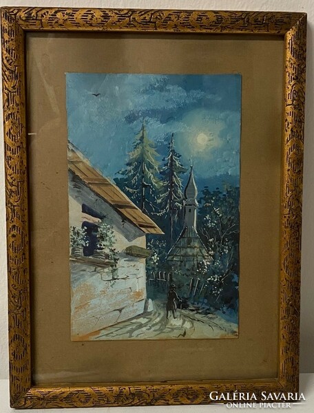 Ismeretlen Művész: Erdélyi fatemplom