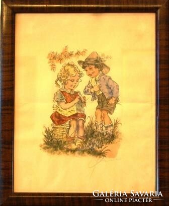 Ismeretlen szignó: Első szerelem