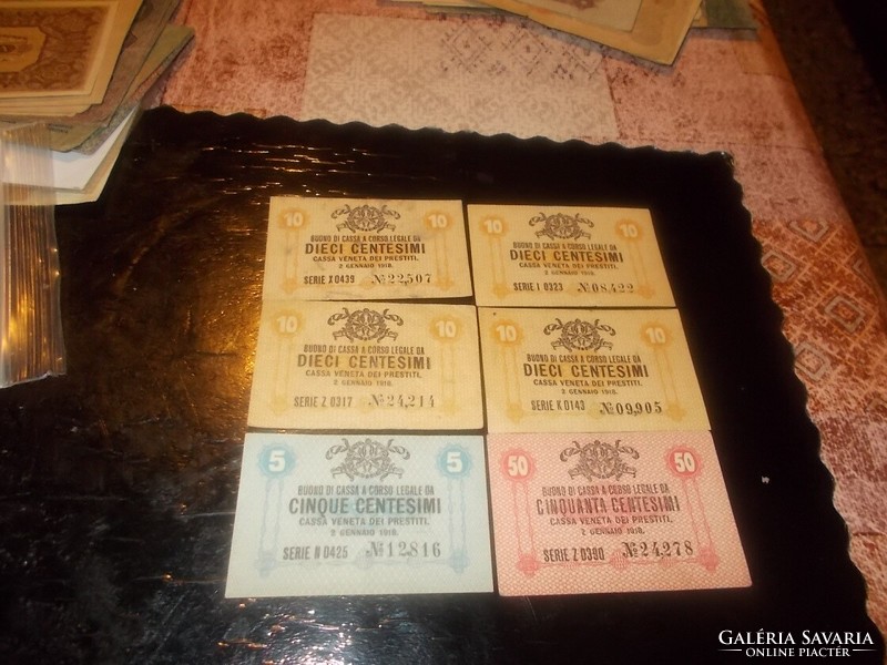 6-drb 1918-ból való papírpénzek