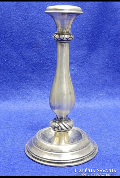 Bieder Osztrák nagy Dianás 800 finomságú ezüst gyertyatartó 1880-90 körül ST  ötvösjeggyel